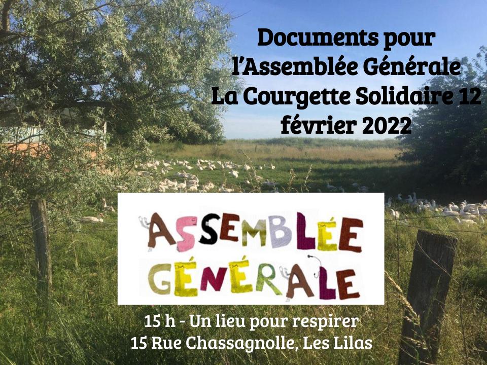 Documents pré-AG 2022 / version corrigée 