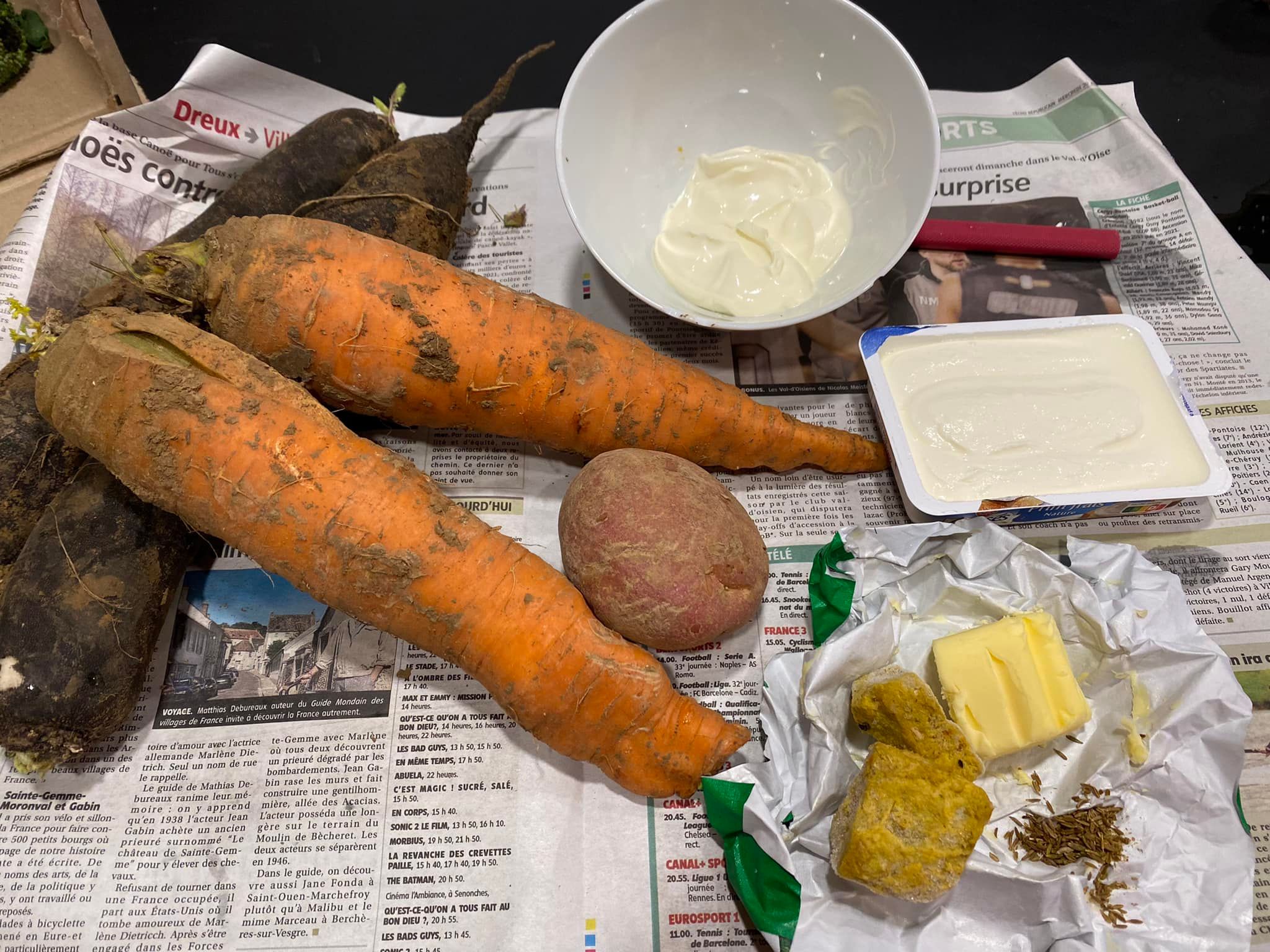 Velouté de Radis noirs et de carottes ©